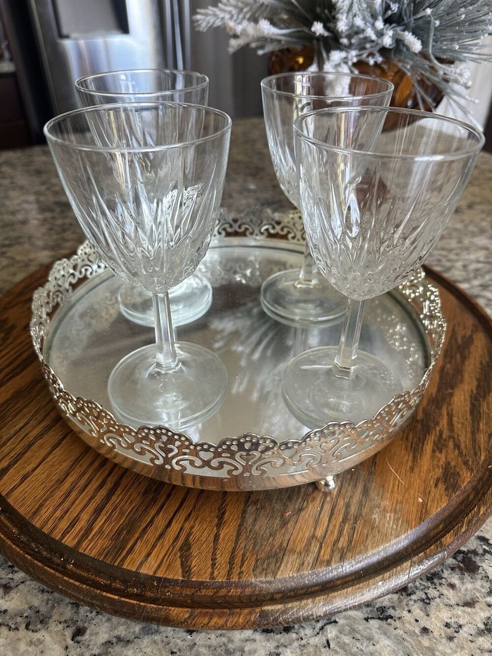 Luminarc Crystal Wine Glasses Set Of 4 Stemmed Barware